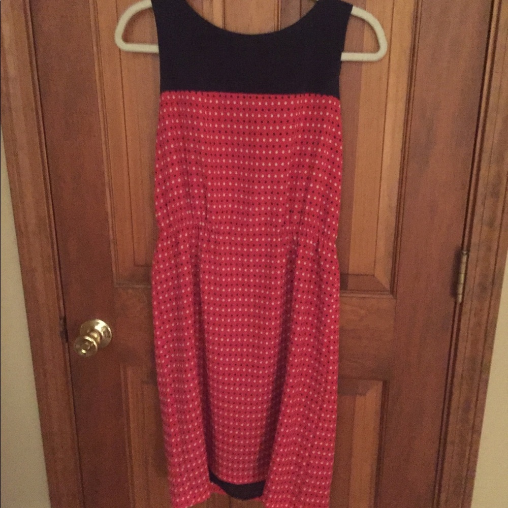 CUTEST Red, White, & Blue Polka Dot Dress